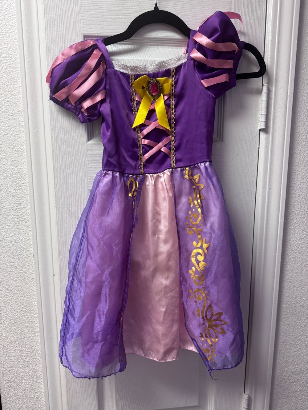 Disney Rapunzel Costume Dress — Girls S (4–6X)
